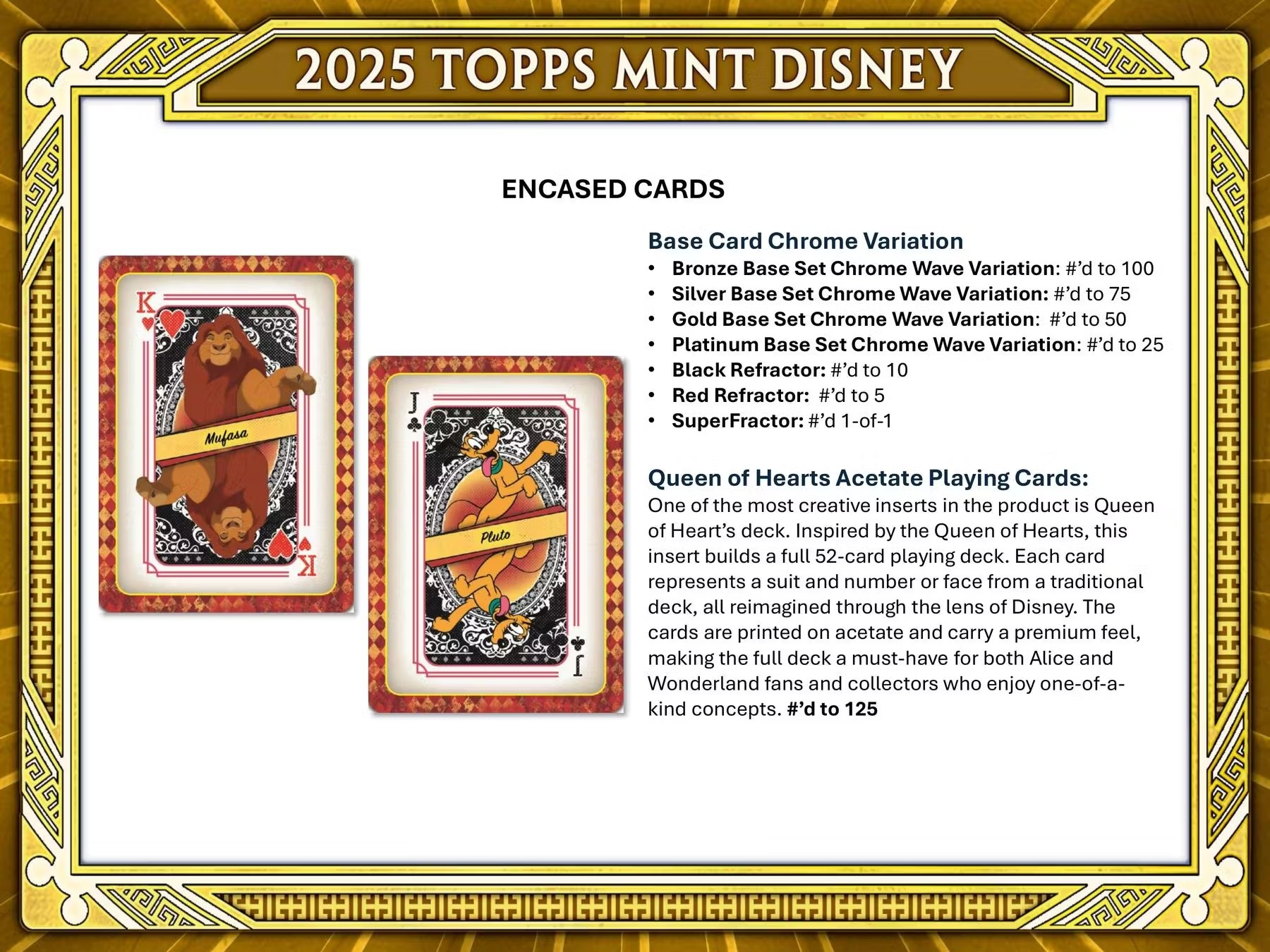 2025 TOPPS DISNEY MINT HOBBY BOX (1-PACKS / 11 TRADING CARDS