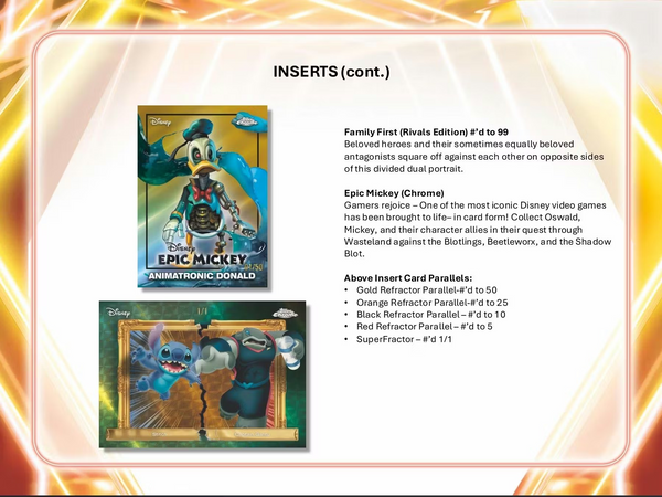 2026 TOPPS DISNEY NEON BLASTER VALUE BOX (7-PACKS / 35 TRADING CARDS)