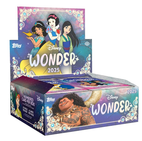 2025 TOPPS DISNEY WONDER HOBBY BOX (20-PACKS / 120 TRADING CARDS) CHROME