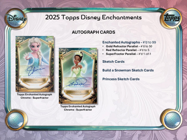 2025 TOPPS DISNEY WONDER MEGA BOX (15-PACKS / 90 TRADING CARDS) CHROME
