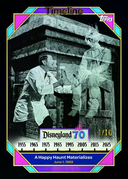 2025 TOPPS CHROME DISNEYLAND 70th ANNIVERSARY BLASTER BOX (7-PACKS / 35 TRADING CARDS)