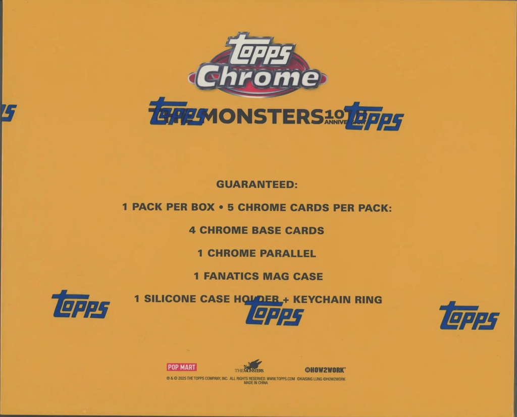 2025 TOPPS LABUBU CHROME THE MONSTERS 10th ANNIVERSARY HOBBY BOX 2025 TOPPS LABUBU CHROME THE MONSTERS 10th ANNIVERSARY HOBBY BOX