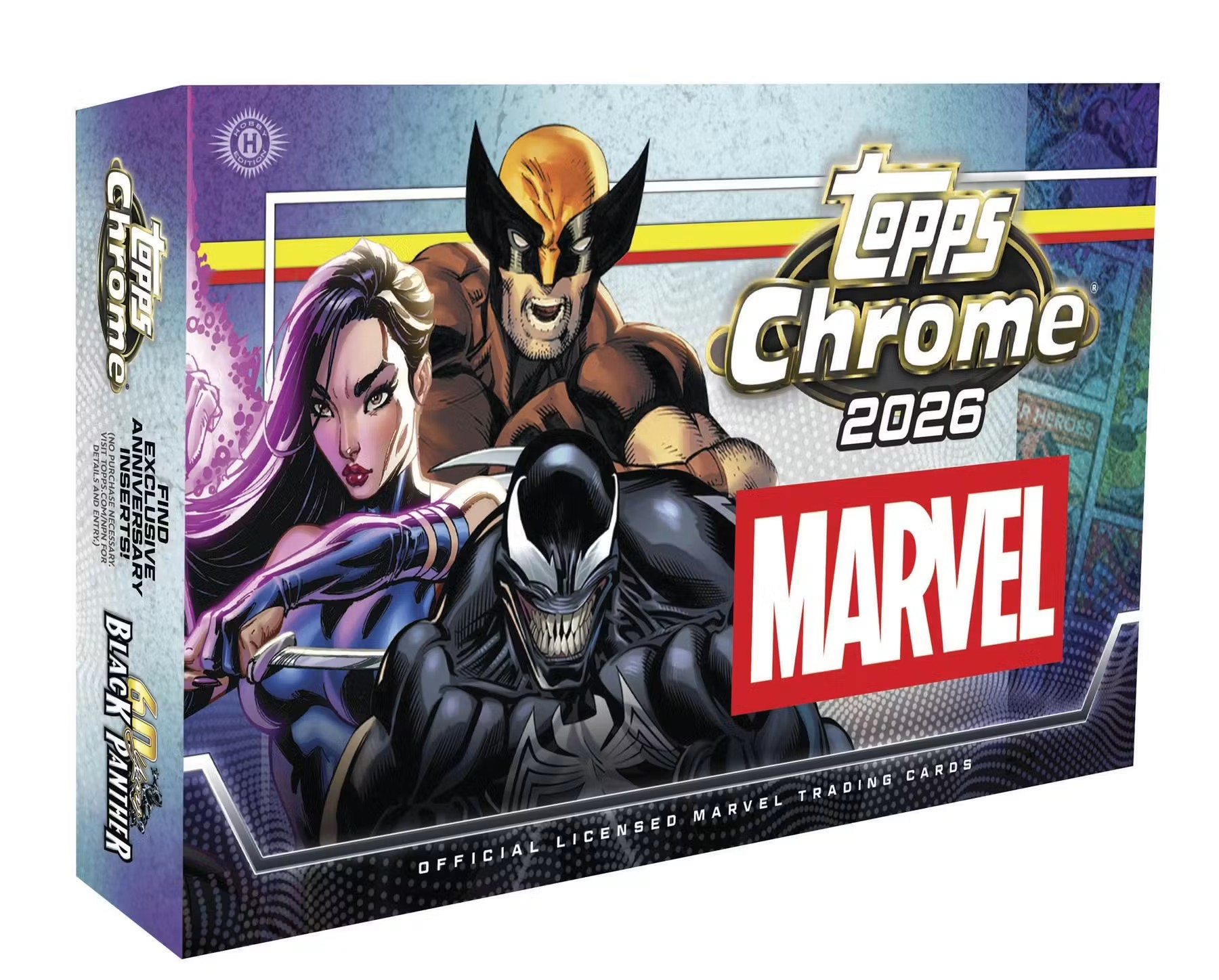 2026 TOPPS MARVEL CHROME HOBBY BOX (12-PACKS / 72 TRADING CARDS