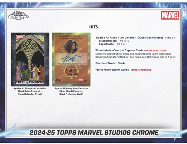 2025 TOPPS MARVEL STUDIOS CHROME BLASTER BOX NEW SEALED (7-PACKS / 28-CARDS)