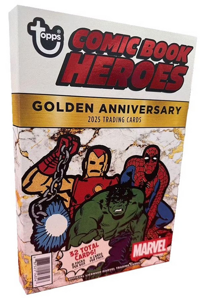 TOPPS 2025 MARVEL COMIC BOOK HEROES 1975 GOLDEN ANNIVERSARY HOBBY BOX CHROME