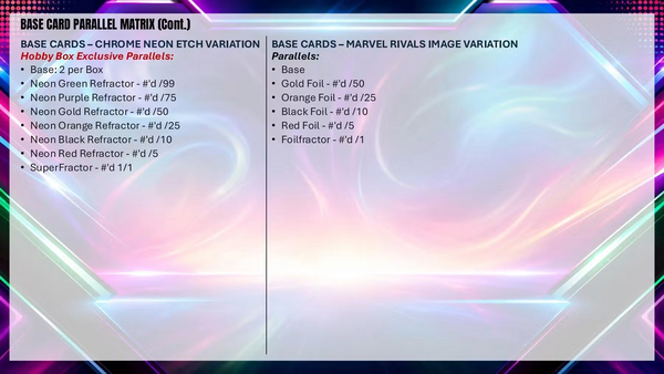 2026 TOPPS MARVEL NEON BLASTER BOX (7-PACKS / 35 TRADING CARDS)