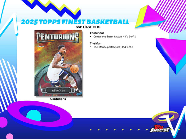 2024-25 TOPPS FINEST NBA BASKETBALL HOBBY BOX (2) AUTOS GUARANTEED (6-PACKS / 60 TRADING CARDS)