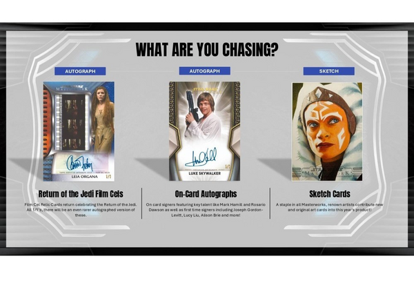 2025 TOPPS STAR WARS MASTERWORK HOBBY BOX NEW SEALED (20-CARDS) AUTOS & SKETCH GUARANTEED