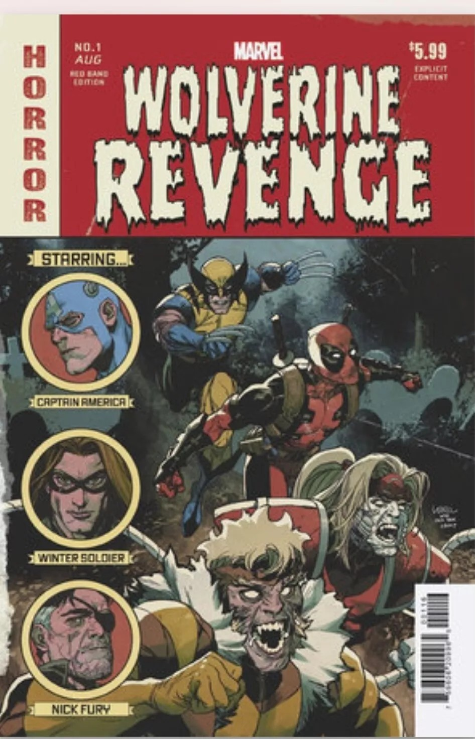 WOLVERINE REVENGE #1 RED BAND LEINIL YU 1:25 MATURE RI RETAILER INC VARIANT BLOOD HUNT