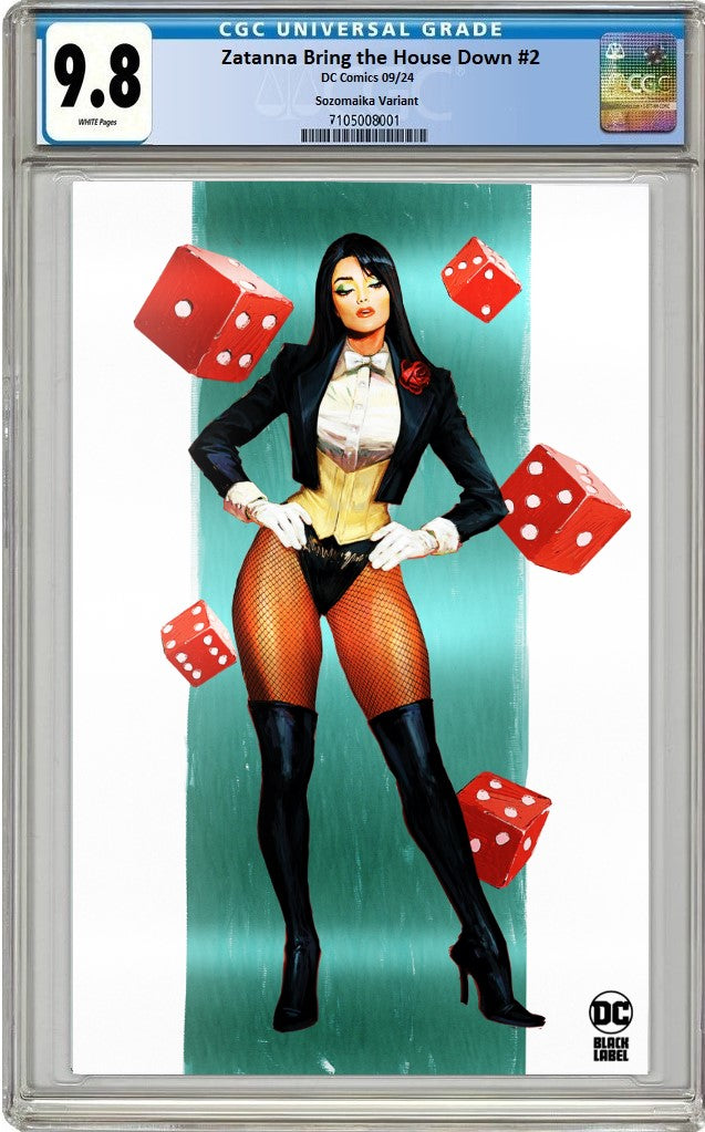 ZATANNA BRING DOWN THE HOUSE #2 CGC 9.8 SOZOMAIKA SDCC EXCL "FOIL" VARIANT