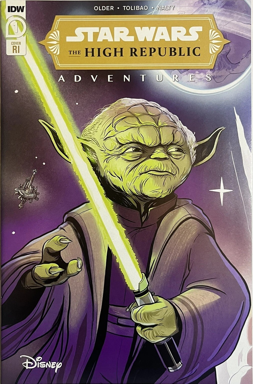 STAR WARS HIGH REPUBLIC ADVENTURES #1 NATHAN 1:10 RI VARIANT YODA MARCHION RO
