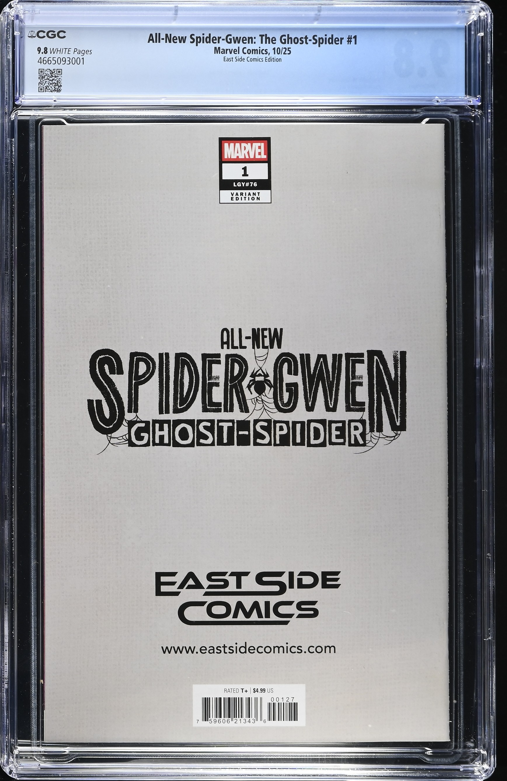 ALL NEW SPIDER-GWEN #1 CGC 9.8 GODTAIL EXCL 