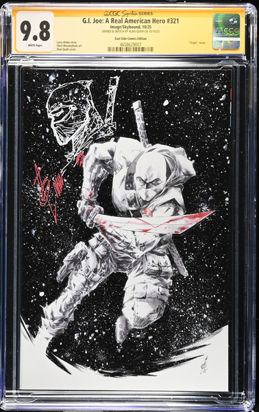 G.I. JOE #321 CGC SS 9.8 ALAN QUAH REMARK SIGNED NYCC 2025 EXCL STORM SHADOW VIRGIN VARIANT