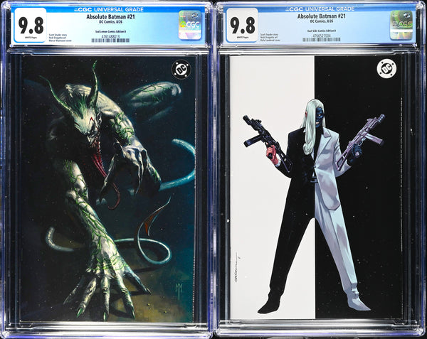 ABSOLUTE BATMAN #21 CGC 9.8 RAFA SANDOVAL & MARCO MASTRAZZO EXCL VIRGIN VARIANTS OPTIONS