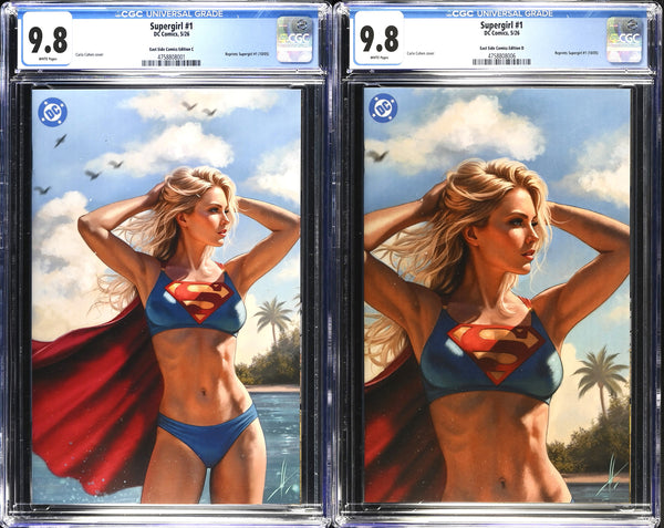 SUPERGIRL #1 CGC 9.8 CARLA COHEN EXCL FULL BODY & ZOOMED IN VARIANT-A & B OPTIONS