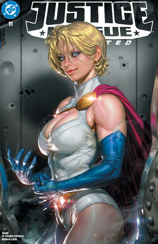 JUSTICE LEAGUE UNLIMITED #1 KYUYONG EOM POWER GIRL NYCC EXCL VARIANT LTD TO 1000