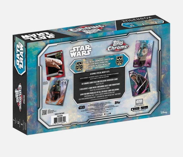2025 TOPPS STAR WARS CHROME SUPERBOX COSTCO EXCLUSIVE TRADING CARDS (75-CARDS)