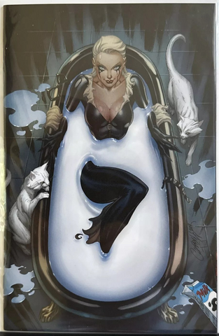 AMAZING SPIDER-MAN #54 J SCOTT CAMPBELL NYCC 2024 BLACK CAT EXCL FOIL VARIANT