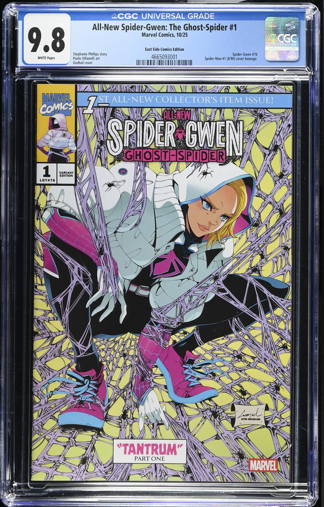 ALL NEW SPIDER-GWEN #1 CGC 9.8 GODTAIL EXCL ALL NEW SPIDER-GWEN #1 CGC 9.8 GODTAIL EXCL