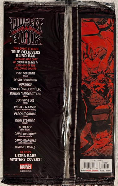 QUEEN IN BLACK #1 TRUE BELIEVERS BLIND BAG VARIANT SEALED UNOPENED NEW 2026