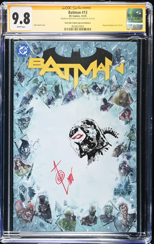 BATMAN (NEW 52) #13 CGC SS 9.8 ALAN QUAH BANE REMARK SIGNED NYCC 2025 EXCL BLANK BORDER VARIANT