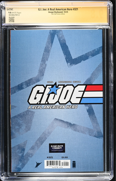G.I. JOE #321 CGC SS 9.8 ALAN QUAH SIGNED NYCC 2025 EXCL STORM SHADOW VIRGIN VARIANT