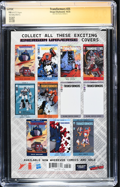 TRANSFORMERS #25 CGC SS 9.8 ALAN QUAH SIGNED NYCC 2025 EXCL VIRGIN VARIANT G.I. JOE ROBERT KIRKMAN
