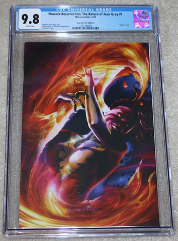 PHOENIX RESURRECTION #1 CGC 9.8 GREG HORN EXCL DARK PHOENIX VIRGIN VARIANT-D