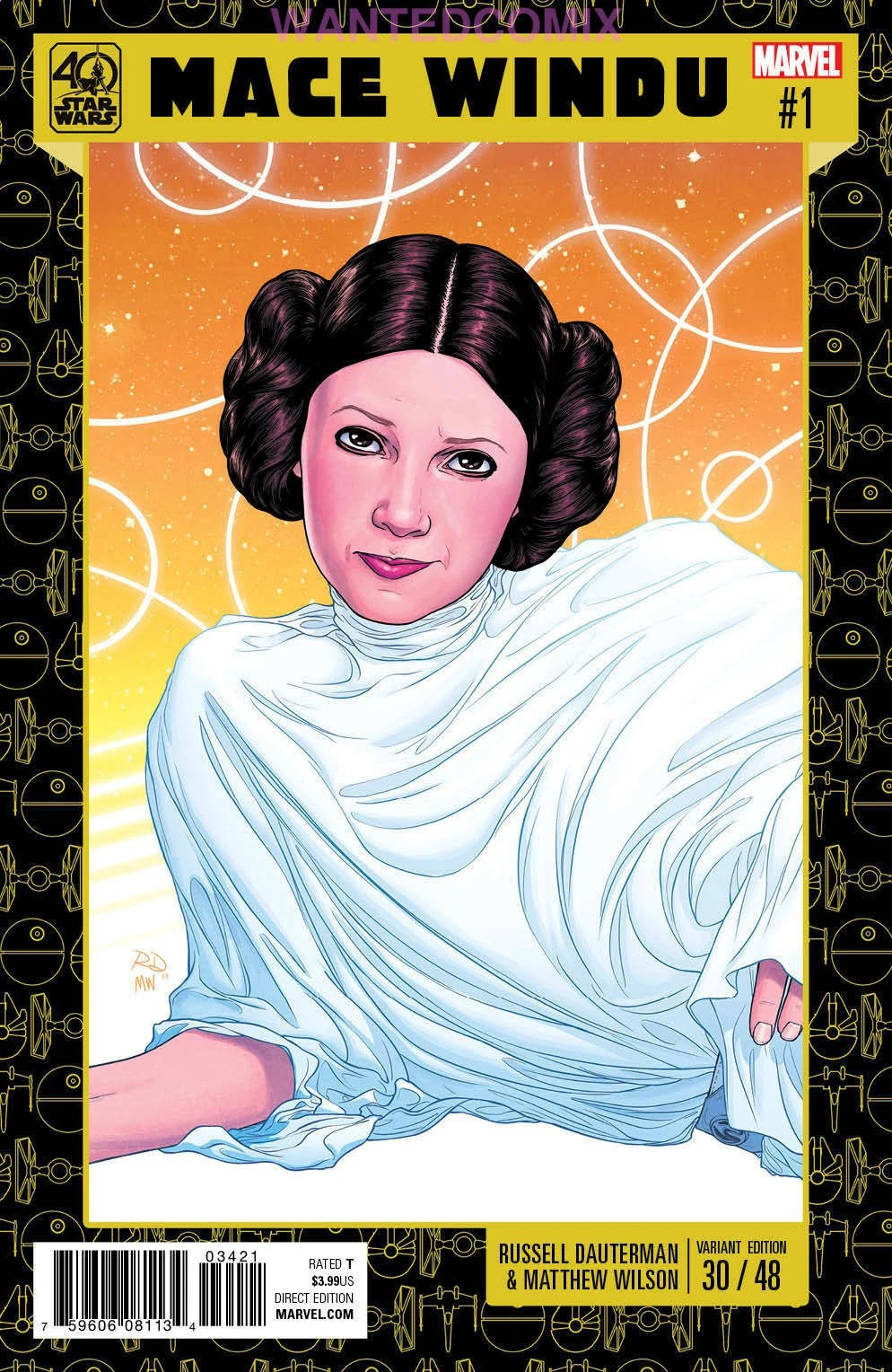 STAR WARS MACE WINDU #1 PRINCESS LEIA LUCASFILM 40th ANNIV VARIANT DARTH VADER