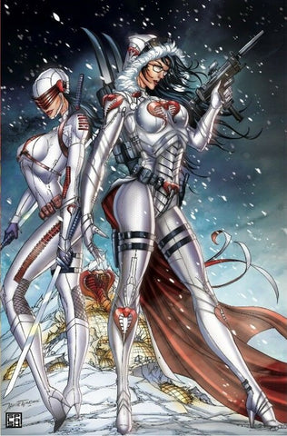 G.I. JOE #250 JAMIE TYNDALL FEMALE SNAKE-EYES WINTER VIRGIN VARIANT LTD 300