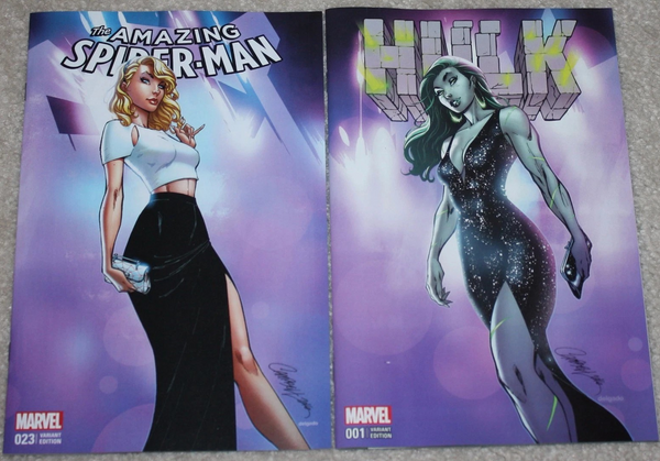 AMAZING SPIDER-MAN #23 / HULK #1 J SCOTT CAMPBELL COLOR CONNECTING VARIANT OPTIONS