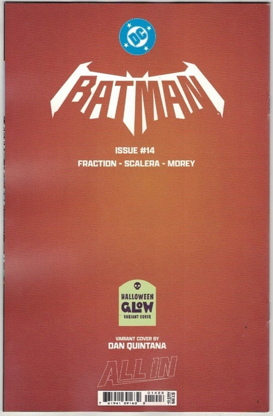 BATMAN #14 DAN QUINTANA GLOW IN THE DARK GITD HALLOWEEN VARIANT