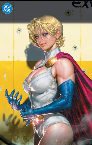 JUSTICE LEAGUE UNLIMITED #1 KYUYONG EOM POWER GIRL NYCC EXCL FOIL VIRGIN VARIANT LTD TO 500