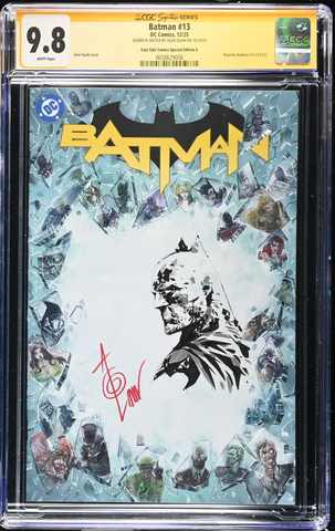 BATMAN (NEW 52) #13 CGC SS 9.8 ALAN QUAH REMARK SIGNED NYCC 2025 EXCL BLANK BORDER VARIANT