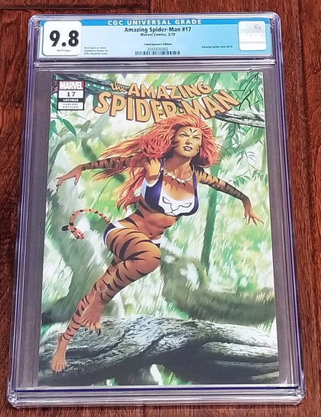 Marvel Comics East Side Comics Eastside Amazing Spider-man 17 Tigra Hunted Mike Mayhew Variant Cover Exclusive Comicxposure