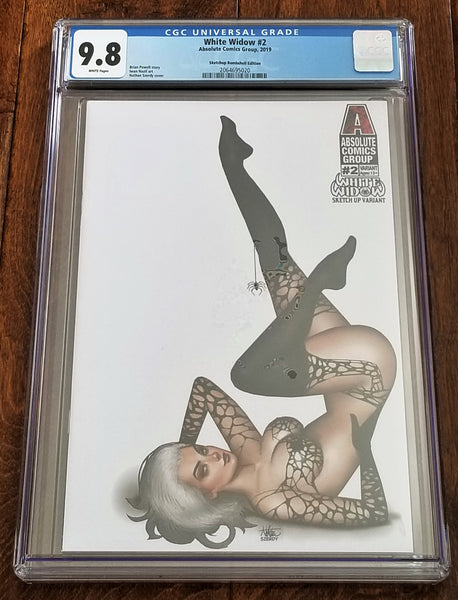 White Widow 2 Absolute Comics East Side Comics Eastside Nathan Szerdy Jamie Tyndall Sketch up Bombshell Variant Cover Exclusive 