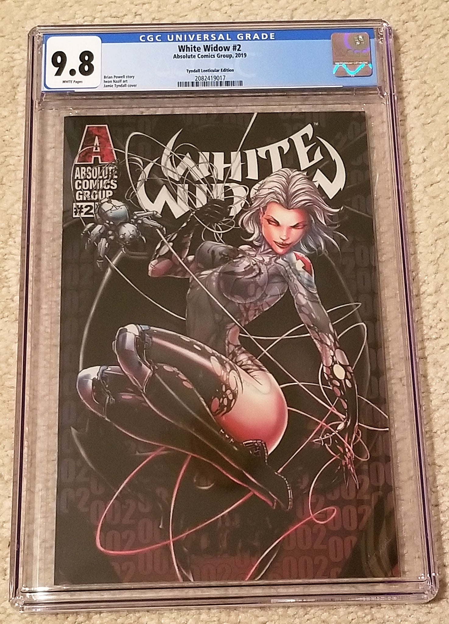 White Widow 2 Absolute Comics East Side Comics Eastside Amazing Spider-man Homage Jamie Tyndall Lenticular Variant Cover Exclusive