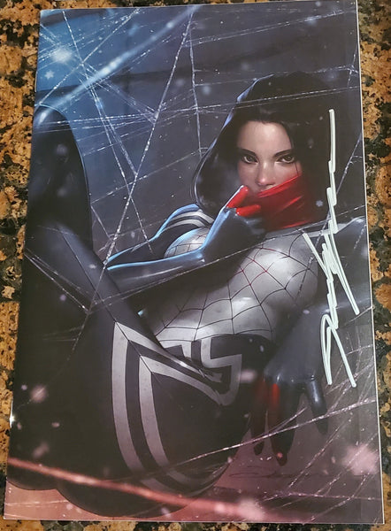 SILK #1 JEEHYUNG LEE SIGNED COA EXCL VIRGIN VARIANT-B SPIDER-MAN