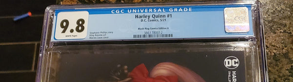 HARLEY QUINN #1 CGC 9.8 WARREN LOUW 2021 VIRGIN VARIANT-B