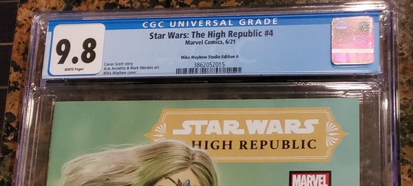 STAR WARS HIGH REPUBLIC #4 CGC 9.8 MIKE MAYHEW TRADE DRESS VARIANT-A