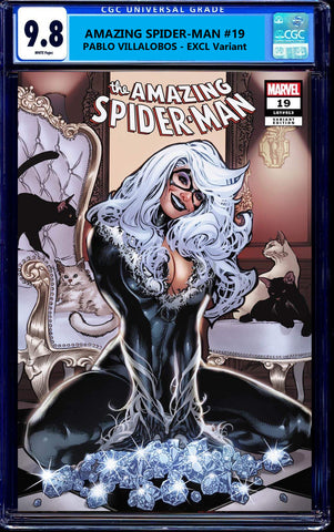 Amazing Spider-man 19 Pablo Villalobos Venom Black Cat Virgin Variant DC Comics Marvel Comics X-Men Batman East Side Comics Virgin Exclusive cgc signed ss comics