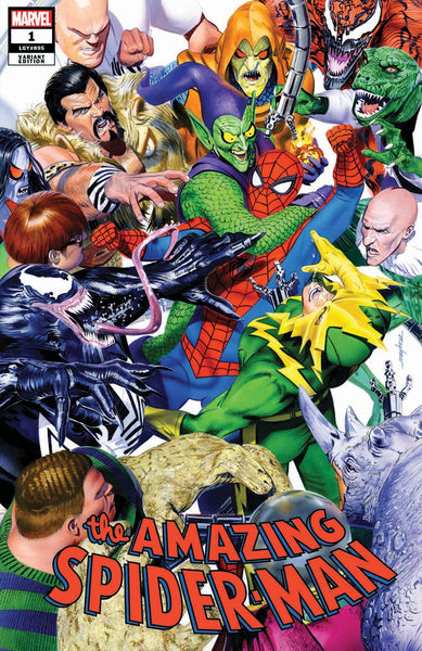 Amazing Spider-man 1 Mike Mayhew Homage Venom Carnage Spider-man Virgin Variant DC Comics Marvel Comics X-Men Batman Joker East Side Comics Virgin Exclusive cgc signed ss comics