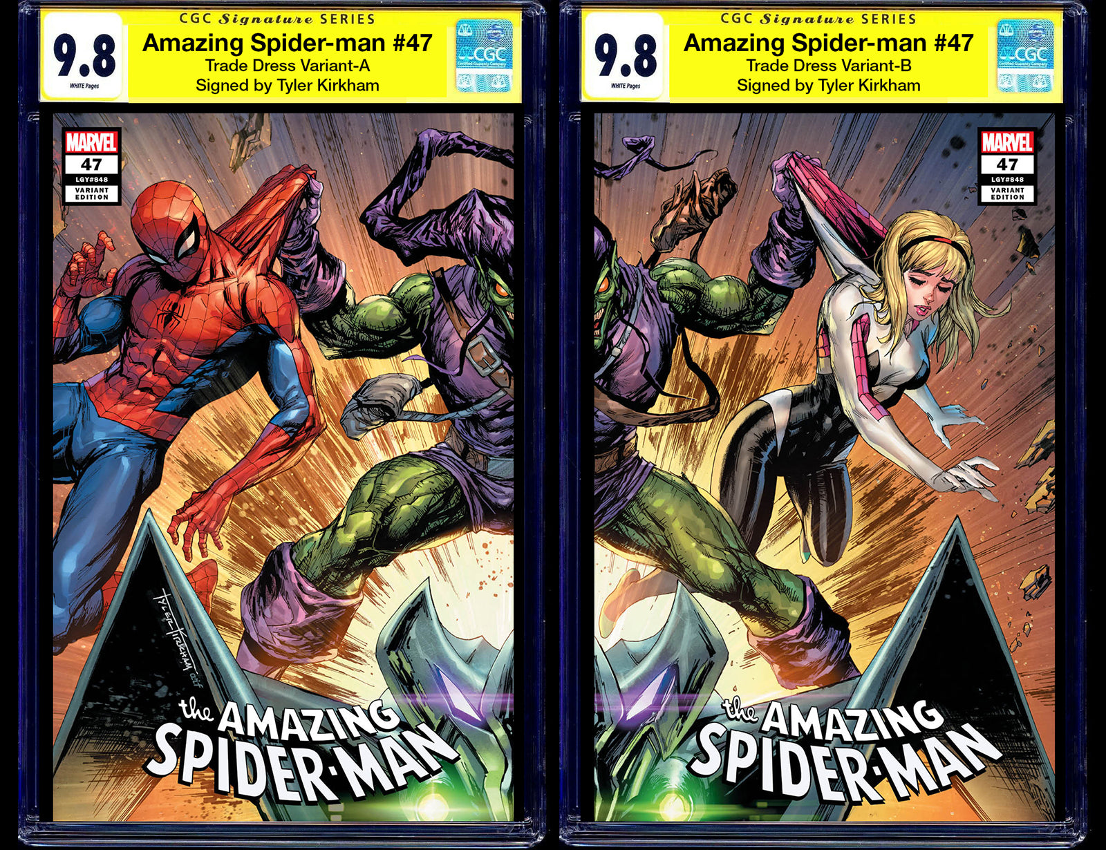 Amazing Spider-Man 900 Tyler Kirkham 2 pack shops signed exclusive