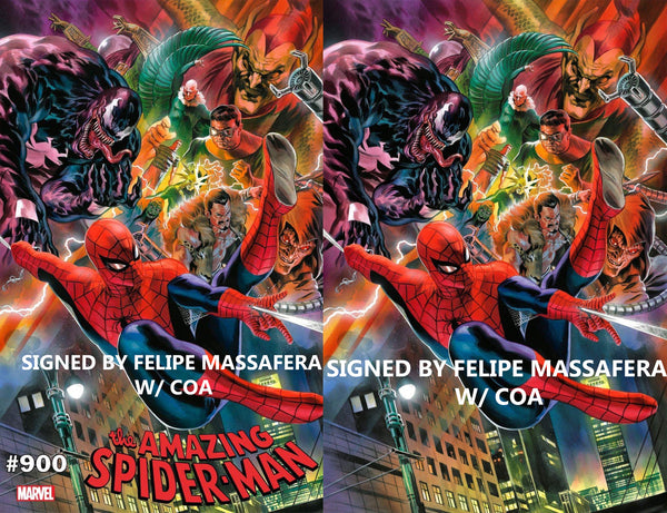 Amazing Spider-man 6 900 Felipe Massafera Venom Spider-man Virgin Variant DC Comics Marvel Comics X-Men Batman Joker East Side Comics Virgin Exclusive cgc signed ss comics