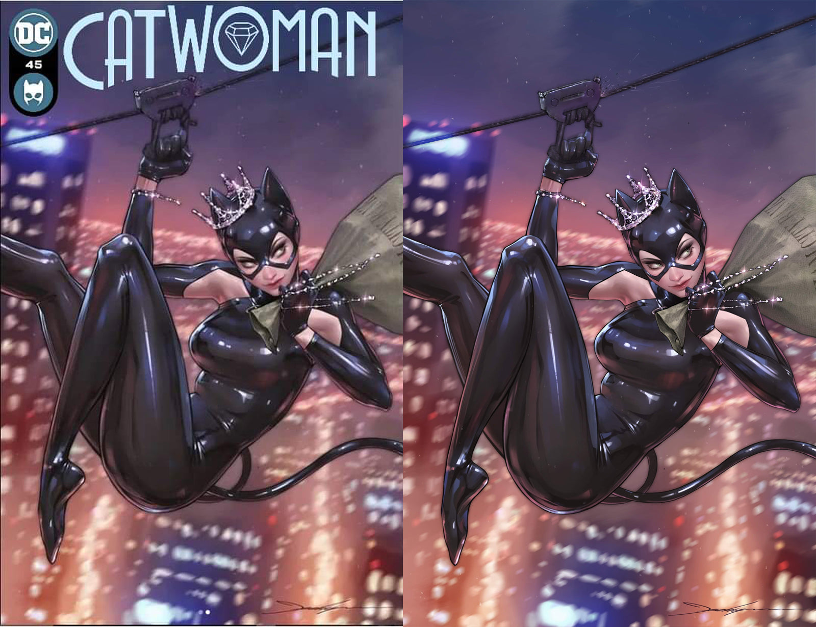 Catwoman 45 Jeehyung Lee Batman Harley Quinn Superman Virgin Variant DC Comics Marvel Comics X-Men Batman Joker East Side Comics Virgin Exclusive cgc signed ss comics
