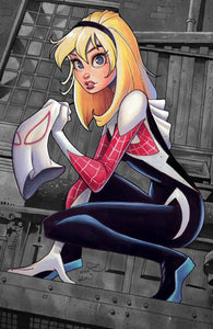 EDGE OF SPIDER-VERSE #2 CHRISSIE ZULLO NYCC EXCLUSIVE COLOR-SPLASH VIRGIN VARIANT