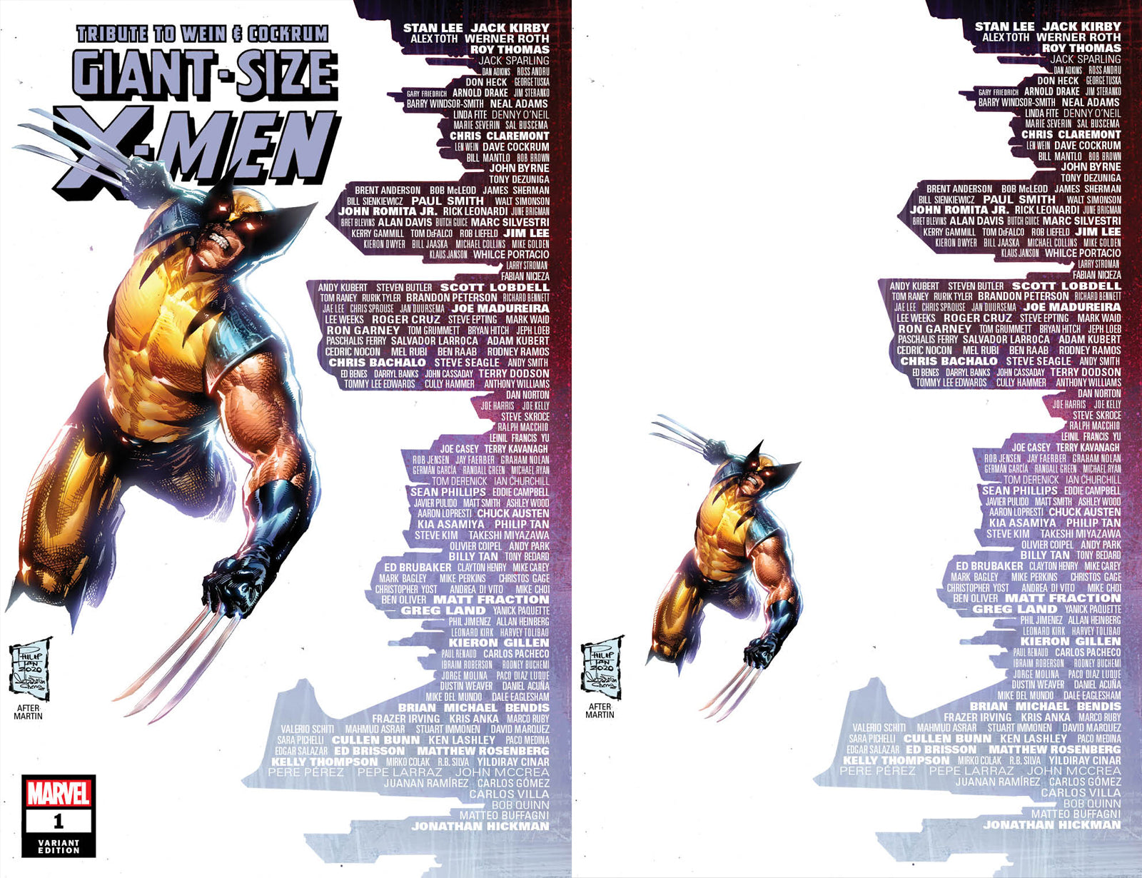 Giant Size X-Men 1 Wolverine Philip Tan Skyline Creator Tribute Virgin Variant DC Comics Marvel Comics X-Men Batman East Side Comics Virgin Exclusive cgc signed ss comics