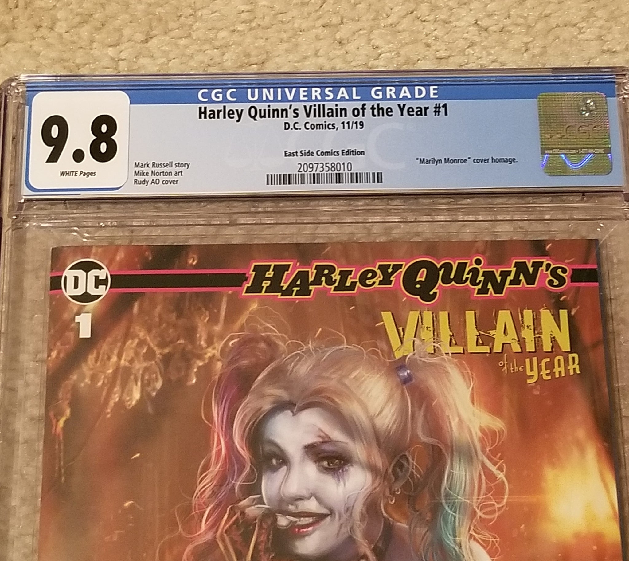 Harley Quinn's Villain of the Year #1 Rudy Ao Variant CGC 9.8 Ltd outlet to 3000 copies