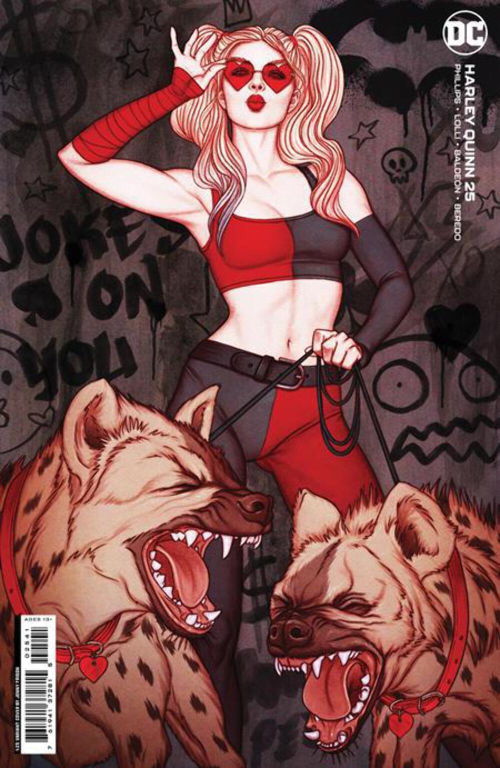 HARLEY QUINN #25 JENNY FRISON 1:25 RI INCENTIVE VARIANT BATMAN 1st HARLEY WHO LAUGHS!