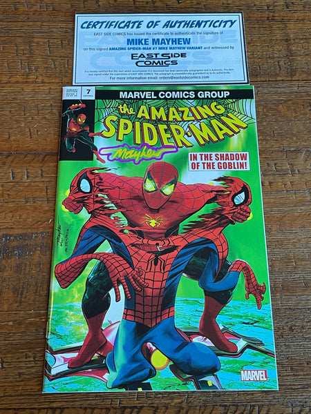 AMAZING SPIDER-MAN #7 MIKE MAYHEW SIGNED EXCL WITH NUMBERED COA LIMITED TO 800 VARIANT